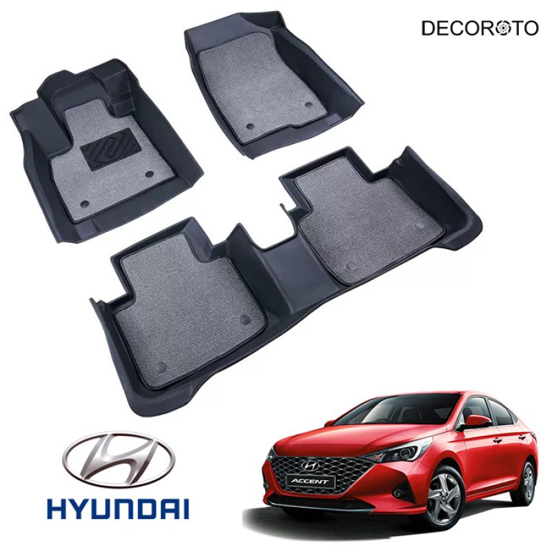 Thảm lót sàn 3D Hyundai Accent | Đời xe 2017 - 2022