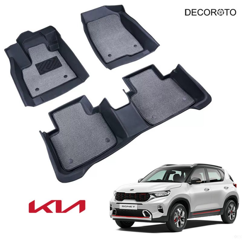 Thảm lót sàn 3D Kia Sonet - Bền bỉ | Đời xe 2017 - 2022