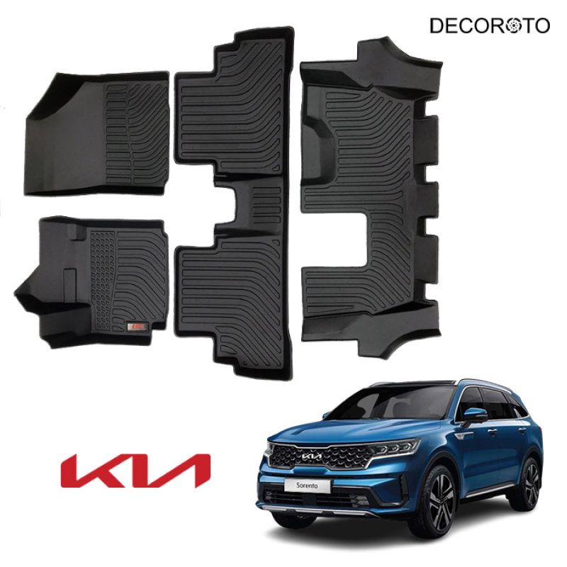 Thảm lót sàn 3D Kia Sorento - Bền bỉ | Đời xe 2017 - 2022