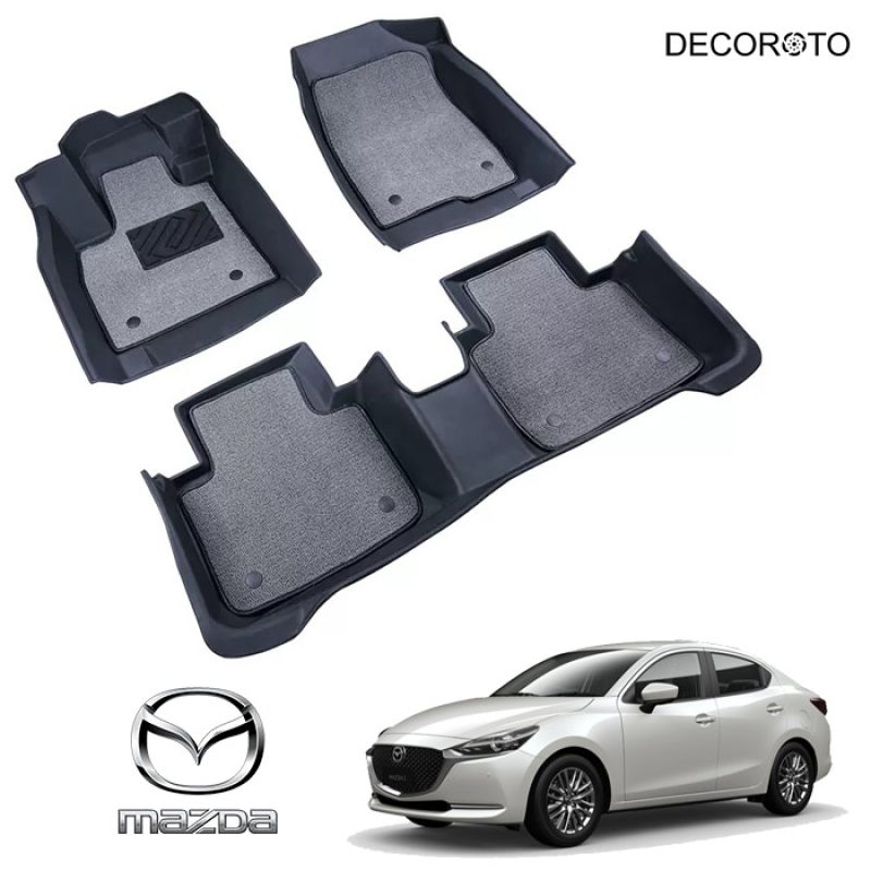 Thảm lót sàn 3D Mazda 2 - Chống ồn | Đời xe 2017 - 2022