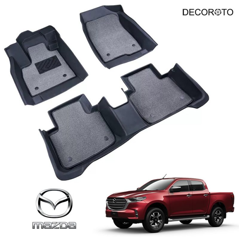 Thảm lót sàn 3D Mazda BT-50 - Chống ồn | Đời xe 2017 - 2022