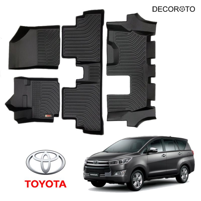 Thảm lót sàn 3D Toyota Innova, bền bỉ | Đời xe 2017 - 2022