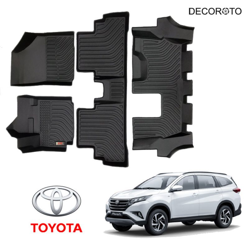 Thảm lót sàn 3D Toyota Rush chống nước | Đời xe 2018 - 2022