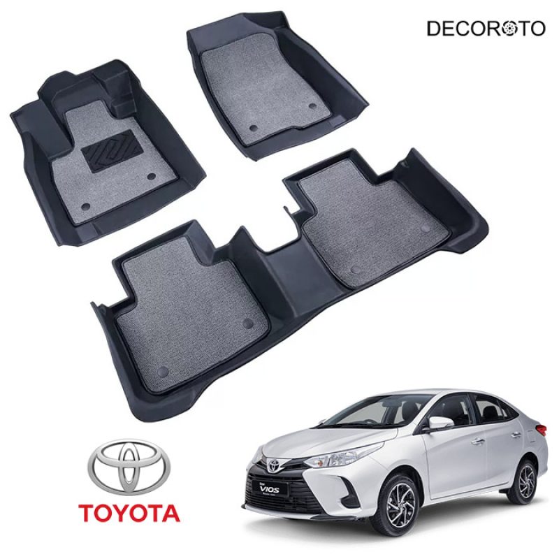 Thảm lót sàn 3D Toyota Vios - Full sàn | Đời xe 2018 - 2022