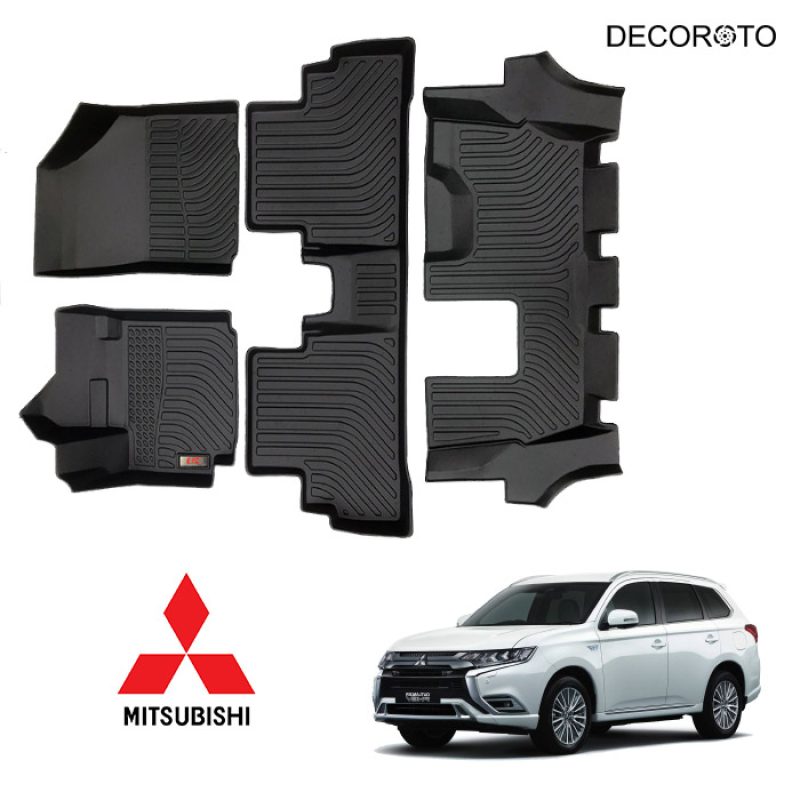 Thảm lót sàn 3D Mitsubishi Outlander - Kháng Nước | Đời xe 2019