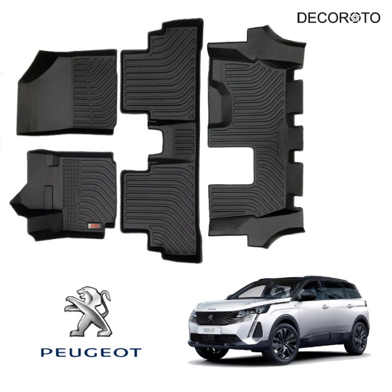 Thảm lót sàn 3D Peugeot 5008 - Kháng nước | Đời xe từ 2021