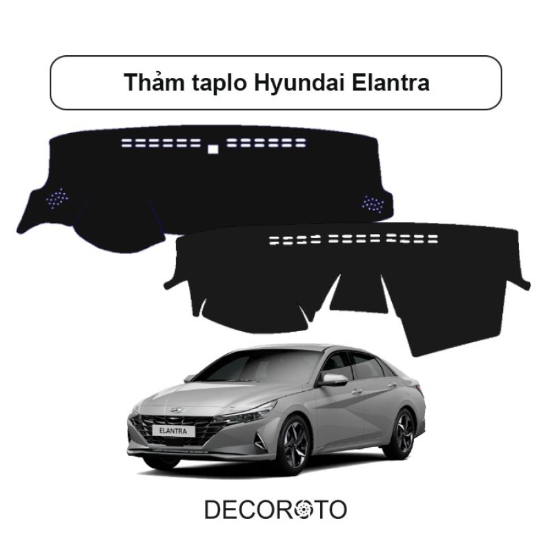 Thảm Taplo Hyundai Elantra - Chống Nắng | Đa Dạng Chất Liệu