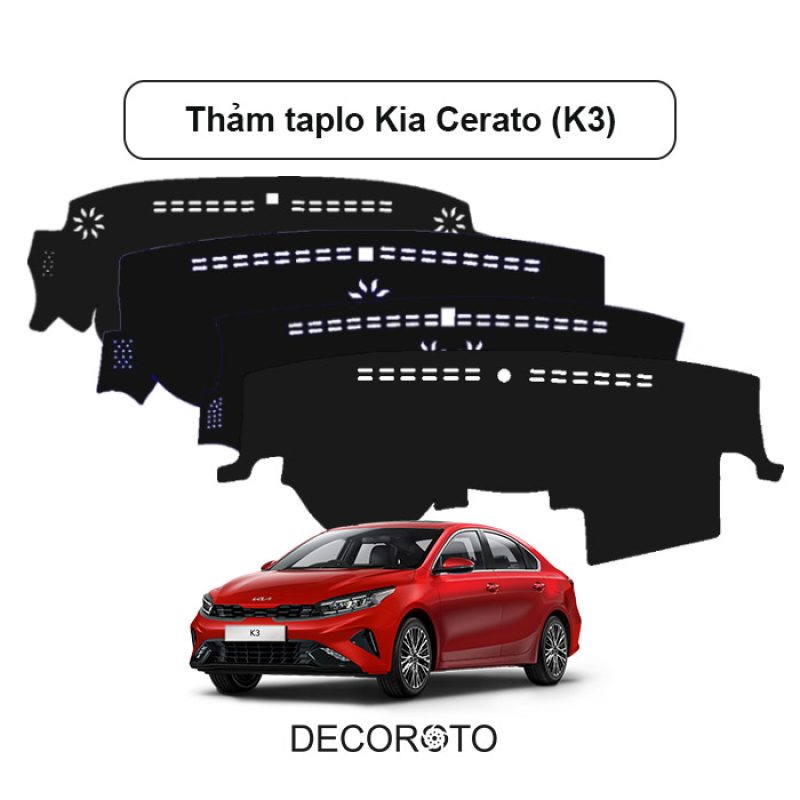 Thảm Taplo Kia Cerato - Đa dạng chất liệu | Cao Cấp, Giá Tốt