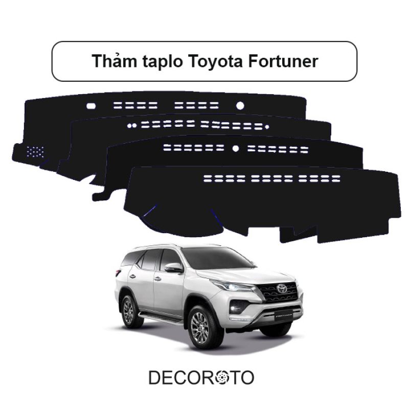 Thảm Taplo Toyota Fortuner - Cách Nhiệt, Độ Bền Cao