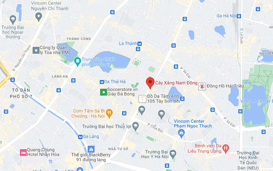 Cây xăng Nam Đồng trên Google Maps