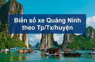 Biển số xe Quảng Ninh theo Thành phố & Huyện năm 2023