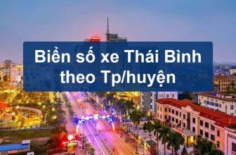 Tra cứu biển số xe Thái Bình theo các Huyện năm 2023