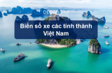 Danh sách biển số xe các tỉnh thành Việt Nam 2025
